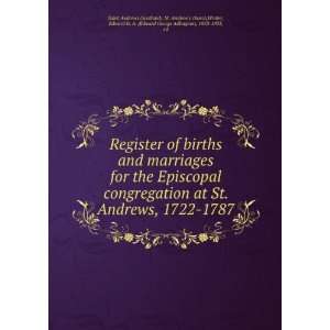  Register of births and marriages for the Episcopal 