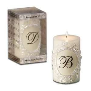   Collection 5 Inch x 3 Inch Embossed Candle, Unscented