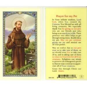  Prayer for My Pet   St. Francis Holy Card (800 320 