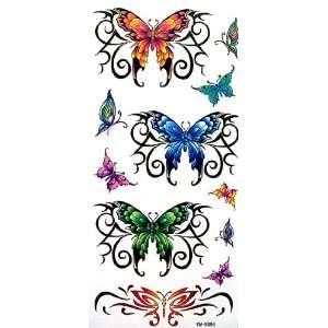  YiMei Colorful temporary tattoos floral animal butterfly Beauty