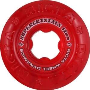 Ricta Super Crystal 52mm Clear Red Skateboard Wheels (Set Of 4 