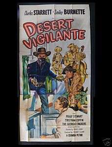 DESERT VIGILANTE * 3SH ORIG MOVIE POSTER WESTERN 1949  