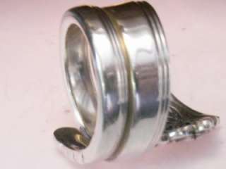 Oneida DAMASK ROSE Sterling Spoon Ring Spiral Sz 7 10  