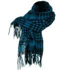 e4Hats Flush Fashion Checkered Scarf   Black