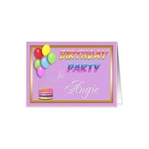  Angie Birthday Party Invitation Card Toys & Games