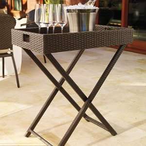  Set of Two Cafe Butler Folding Tray Tables   Frontgate 
