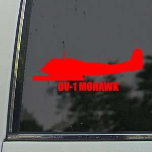  OV 1 MOHAWK Red Decal Military Soldier Window Red Sticker 
