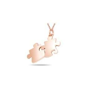  Puzzle Pendant in 14K Pink Gold Jewelry