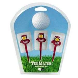 New Iowa State Univ Cyclones 3 Pack Golf Ball Tee Mates  