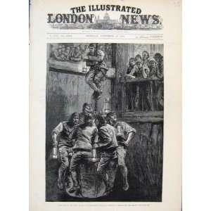  1880 Colliery Disaster Seaham Men Rescue Pit Old Print 