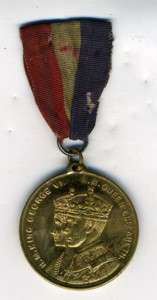 1937 Medal Coronation of King George VI  