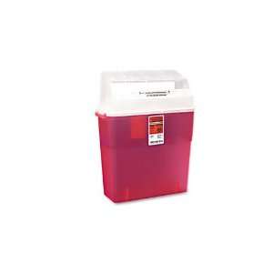  Container, Sharps, 5 Qt., Red, Wall/free Health 