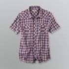 Route 66 Mens Western Short Sleeve Plaid Shirt