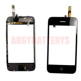   screen digitizer glass assembly home button FOR iphone 3G Black  
