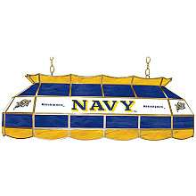 Trademark Global Navy Midshipmen 40 Stained Glass Tiffany Lamp 