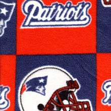 Fabrics New England Patriots Polar Fleece Fabric  Per Yard 