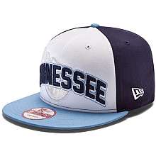 Mens New Era Tennessee Titans Draft 9FIFTY® Structured Snapback 