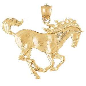   CleverEves 14K Gold Pendant Horse 5.3   Gram(s) CleverEve Jewelry