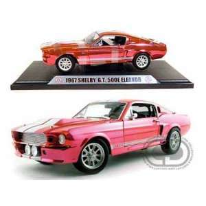  1967 Shelby GT 500E Eleanor 1/18 Red Chrome Version Toys & Games
