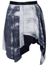 HELMUT LANG   Asymmetric printed skirt