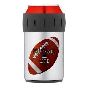    Thermos Can Cooler Koozie Football Equals Life 