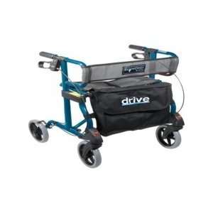  Drive Medical Diamond Transport Wheelchair / Rollator Blue 