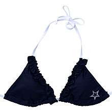 Dallas Cowboys Womens Ruffle Bikini Top   