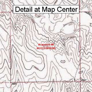  USGS Topographic Quadrangle Map   Arapahoe NE, Colorado 