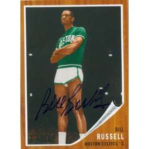  Bill Russell Autographed / Signed Topps BR62 Card 