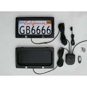  New Remote Controlled Discreet License Plate Privacy Cover 