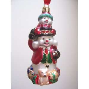   Waterford Holiday Heirlooms Snowman Family Ornament 