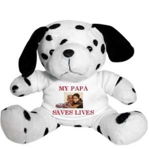  My Papa Saves Lives Custom Plush Dalmatian Puppy Toys 