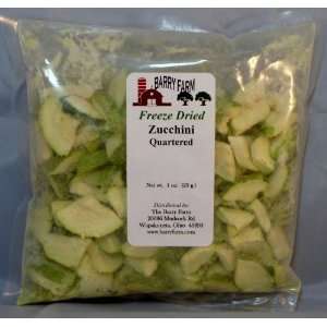 Zucchini, Cut, Quartered, Freeze Dried, 1 oz.  Grocery 