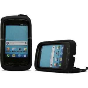 Ventev Two piece Soft Snap Case for Samsung DoubleTime i857   Black 