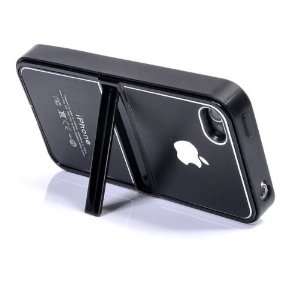   Hard Kickstand Case for iPhone 4 /iPhone 4S (Black) 