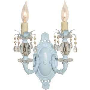  Lily Blue Double Sconce