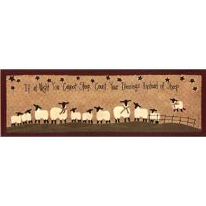Count Your Blessings Not Your Sheep by Vicki Huffman 36x12  