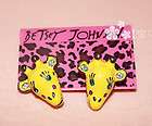 Betsey Johnson Jungle Fever Giraffe Earrings