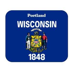    US State Flag   Portland, Wisconsin (WI) Mouse Pad 