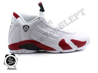 Air Jordan Retro 14 Candy Cane   White/Varsity Red Black   487471 101 