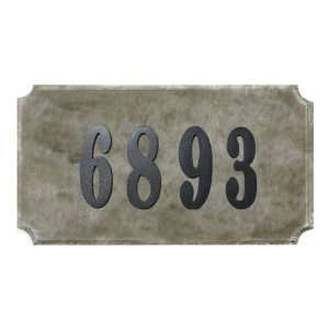  Granite Address Plaque, Quartzite granite plaque w/4 