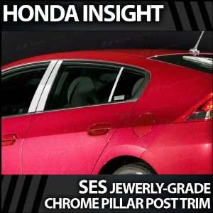   2010 2012 Honda Insight 6pc. SES Chrome Pillar Trim Covers Automotive