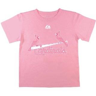   Cardinals Toddler Girls Pink Ruffle Logo Tunic Tank Top Clothing