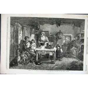    Home & The Homeless By Faed Fine Art 1856 Old Print