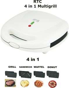 4in 1 GRILL SANDWICHMACHER WAFFEL DONUT SANDWICHTOASTER  