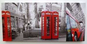 Bild Leinwand London Telefonzelle A Keilrahmen 38x80cm  