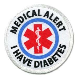   DIABETES Medical Alert Symbol 4 inch Sew on Patch 