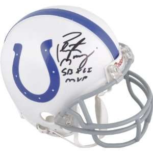 Peyton Manning Indianapolis Colts Autographed Riddell Mini 