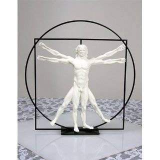  Leonardo Da Vincis Vitruvian Man Statue Marble Finish 