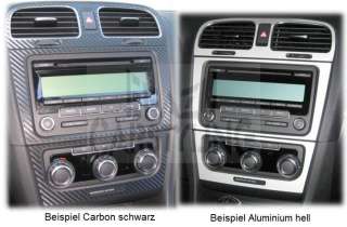 Dekor Blenden Interieur VW Golf VI 6 Alu, Carbon SET 2  
